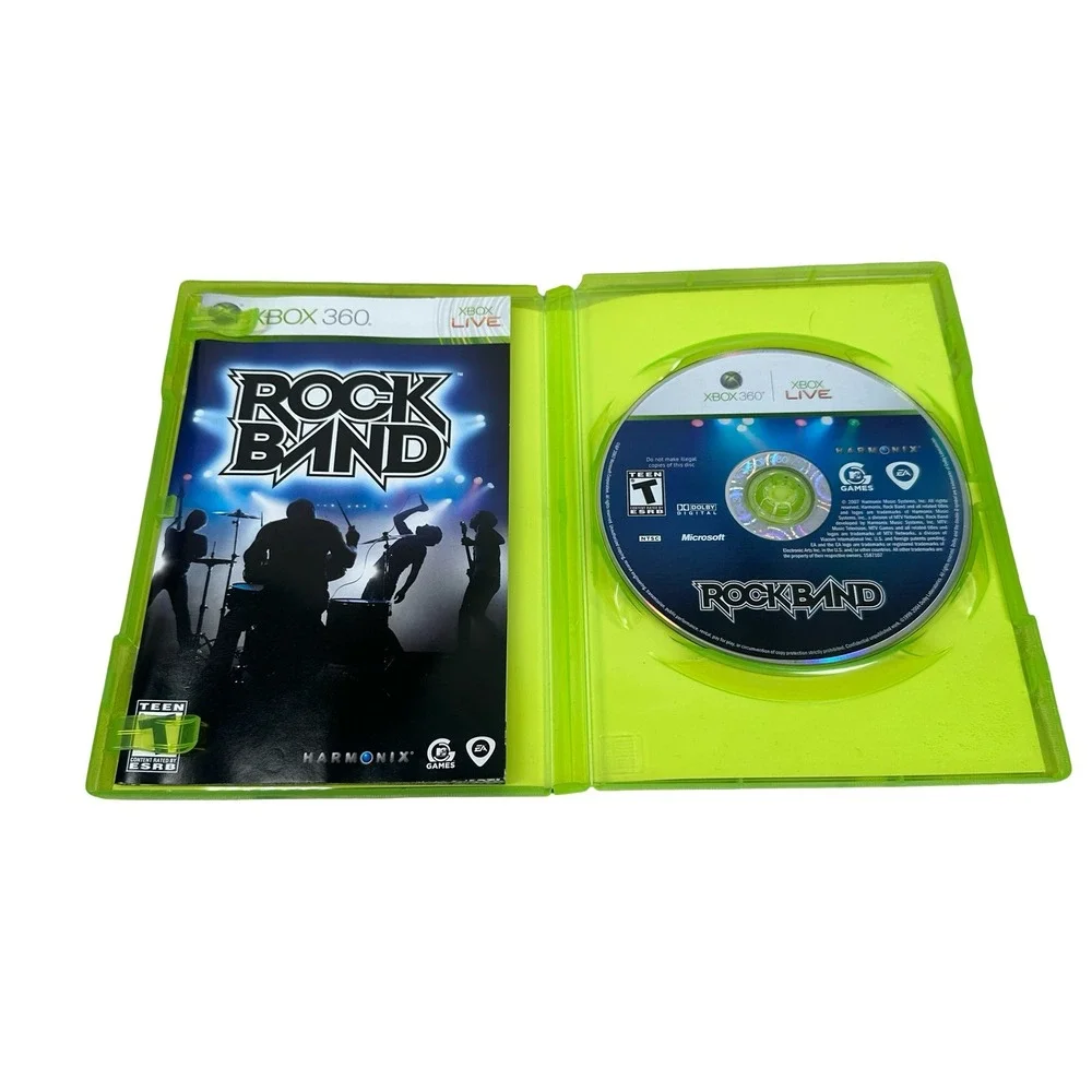 Rock Band Microsoft Xbox 360 Music Rhythm Game EA MTV Harmonix 2007 Complete